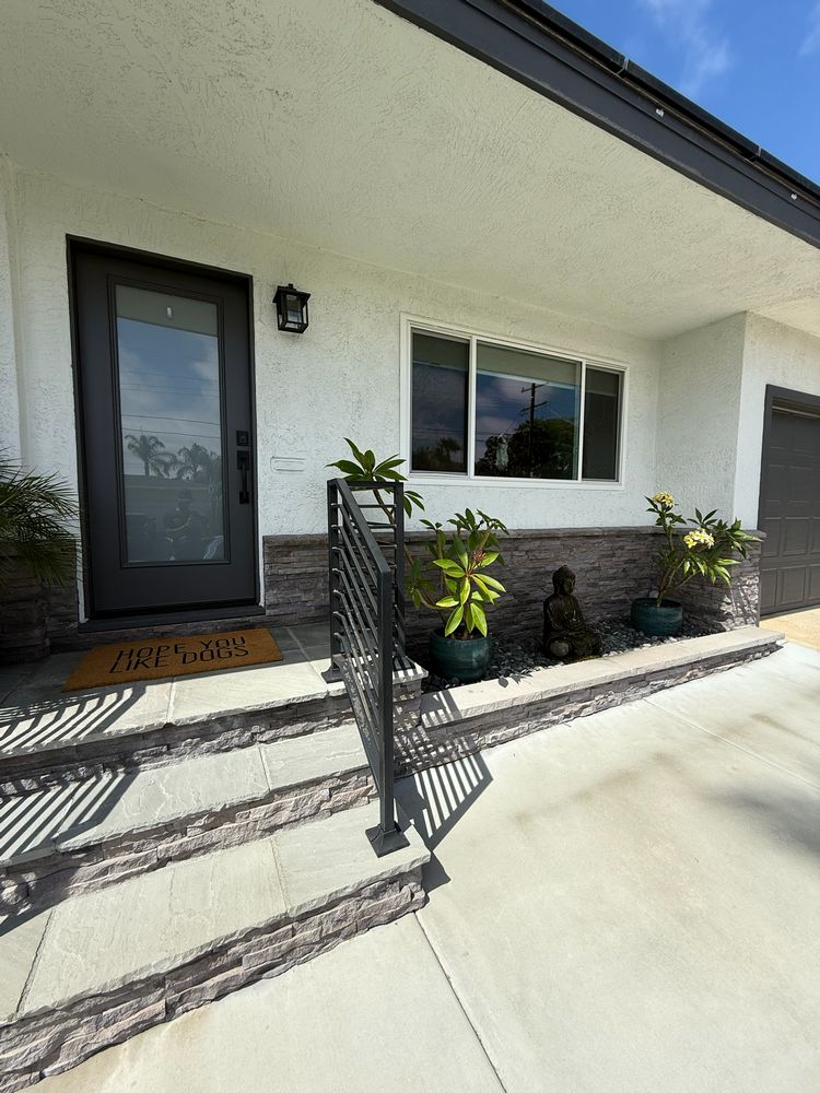 Front Yard Remodel with Artificial Turf and Pavers in Clairemont, CA (4)