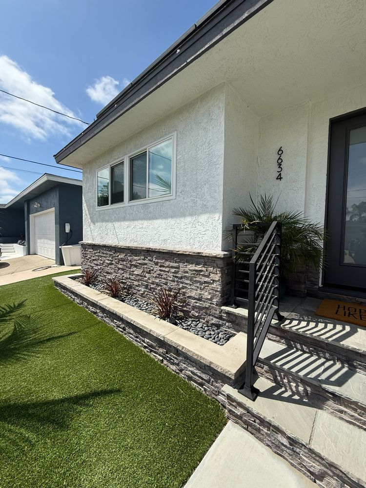 Front Yard Remodel with Artificial Turf and Pavers in Clairemont, CA (5)
