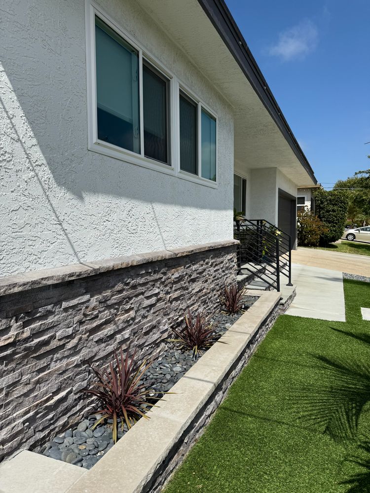 Front Yard Remodel with Artificial Turf and Pavers in Clairemont, CA (9)